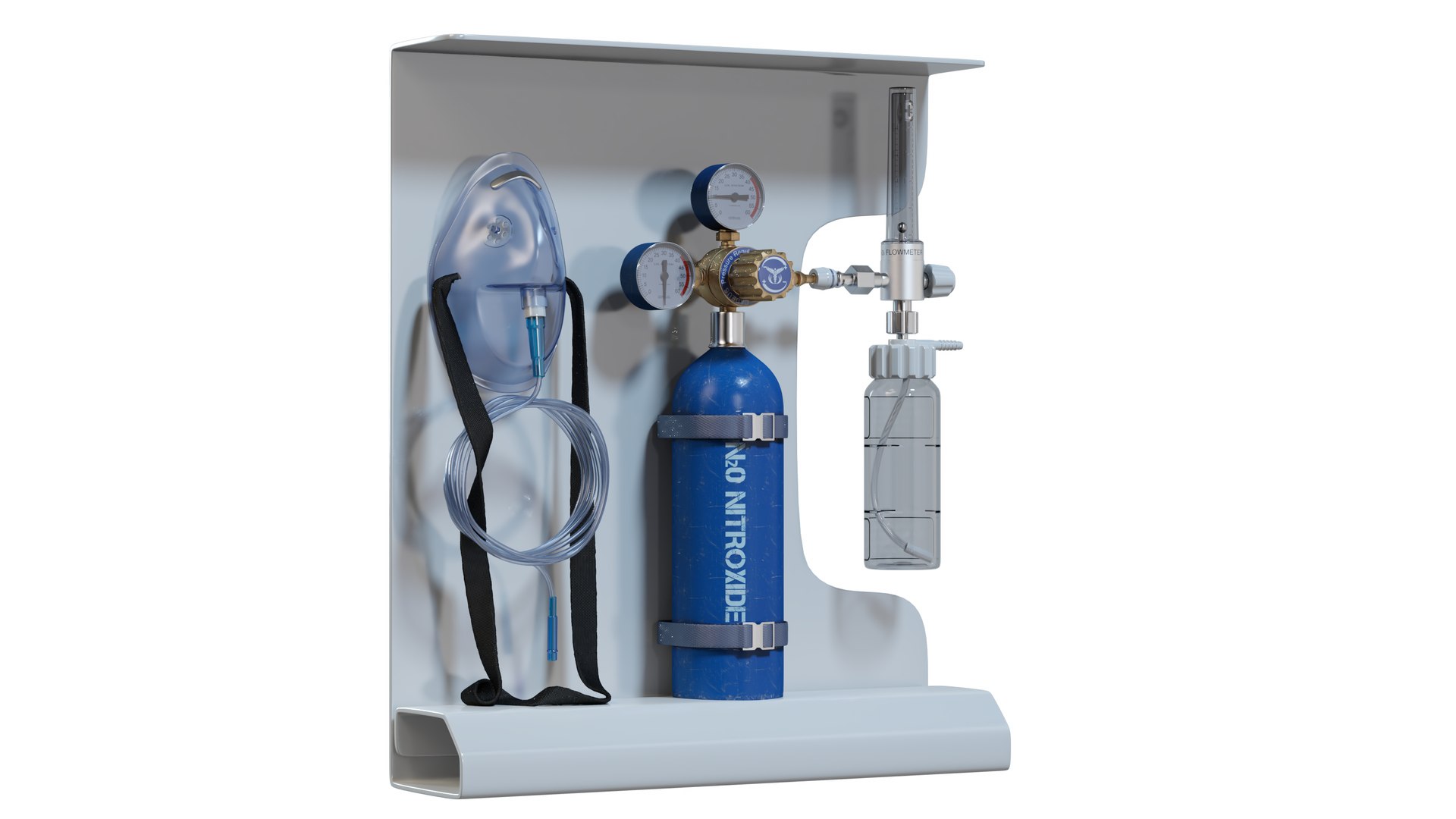 Oxygen Inhaler Medical Stand 3D Model - TurboSquid 2326450