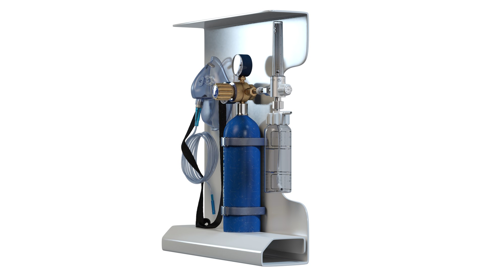 Oxygen Inhaler Medical Stand 3D Model - TurboSquid 2326450