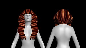 Female hairstyle 3D Model $15 - .unknown .3ds .fbx .obj .stl .max - Free3D