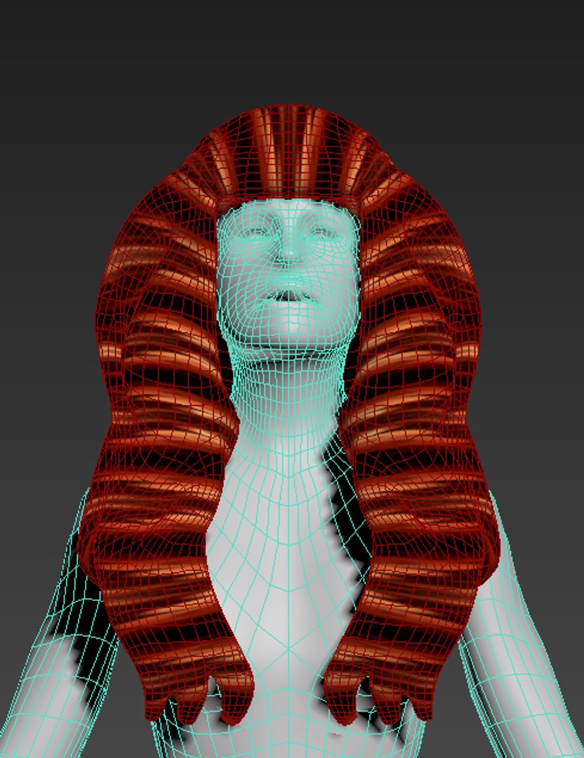 Free Woman S Hair 3d Model Turbosquid 1589566 9044