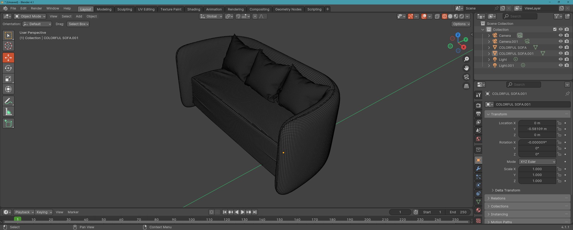 COLORFUL SOFA 3D Model - TurboSquid 2360967