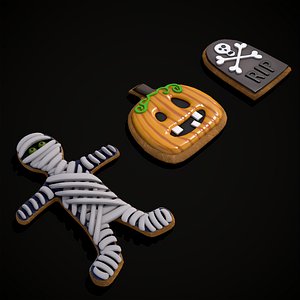 Halloween Cookies Set Three model