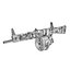 Combat Shotgun AA-12 Round Drum Magazine Modèle 3D