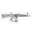 Combat Shotgun AA-12 Round Drum Magazine Modèle 3D