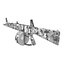 Combat Shotgun AA-12 Round Drum Magazine Modèle 3D