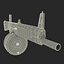 Combat Shotgun AA-12 Round Drum Magazine Modèle 3D