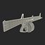 Combat Shotgun AA-12 Round Drum Magazine Modèle 3D