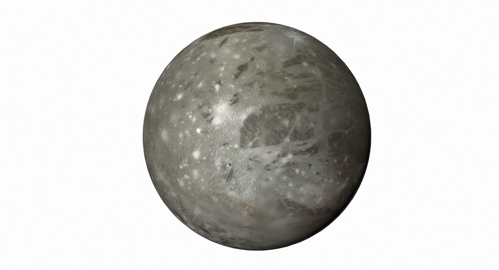 3D Ganymede J3 Jupiter Moon - TurboSquid 1343730
