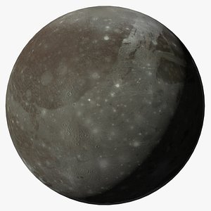 3D ganymede j3 jupiter moon