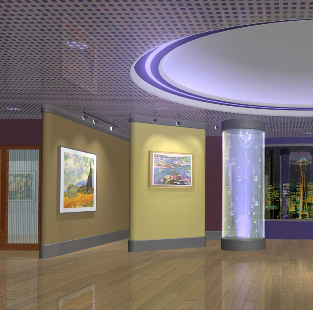 3d Interior Museum Model