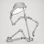 Table lamp made of pipes