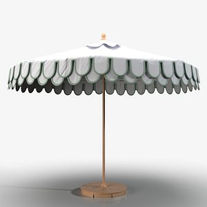 Wood Bottom Frame Outdoor Umbrella PBR