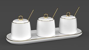 Ceramic Sugar Bowl 3D model