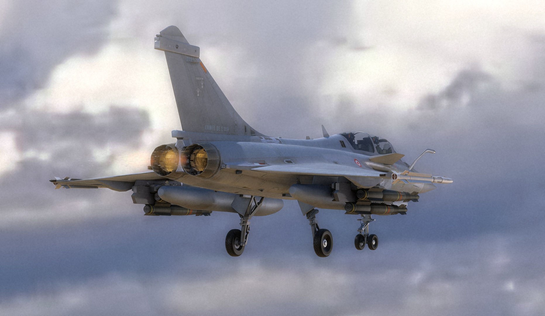 Dassault Rafale B - Fully Rigged - Textured 3D model https://p.turbosquid.com/ts-thumb/Cl/H5ynuB/mp/b8/jpg/1719842748/1920x1080/fit_q87/b2e8755df66500d29ffb4ccc43505bef1859913f/b8.jpg