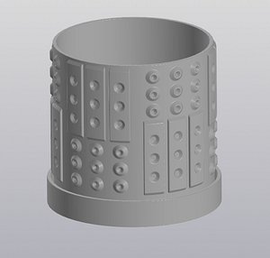 3D Modern Techno Planter