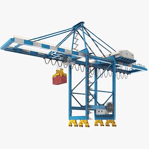Detailed Gantry Crane