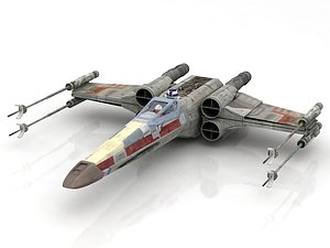 X-Wing Starfighter and R2D2