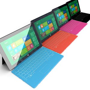 3d model tablet microsoft surface