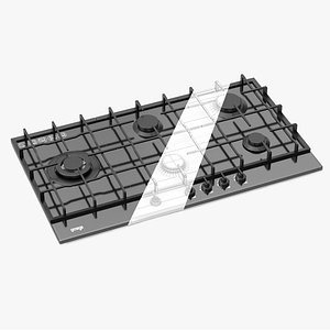 Omega 90cm 5 Burner Gas Cooktop OCGG905COM
