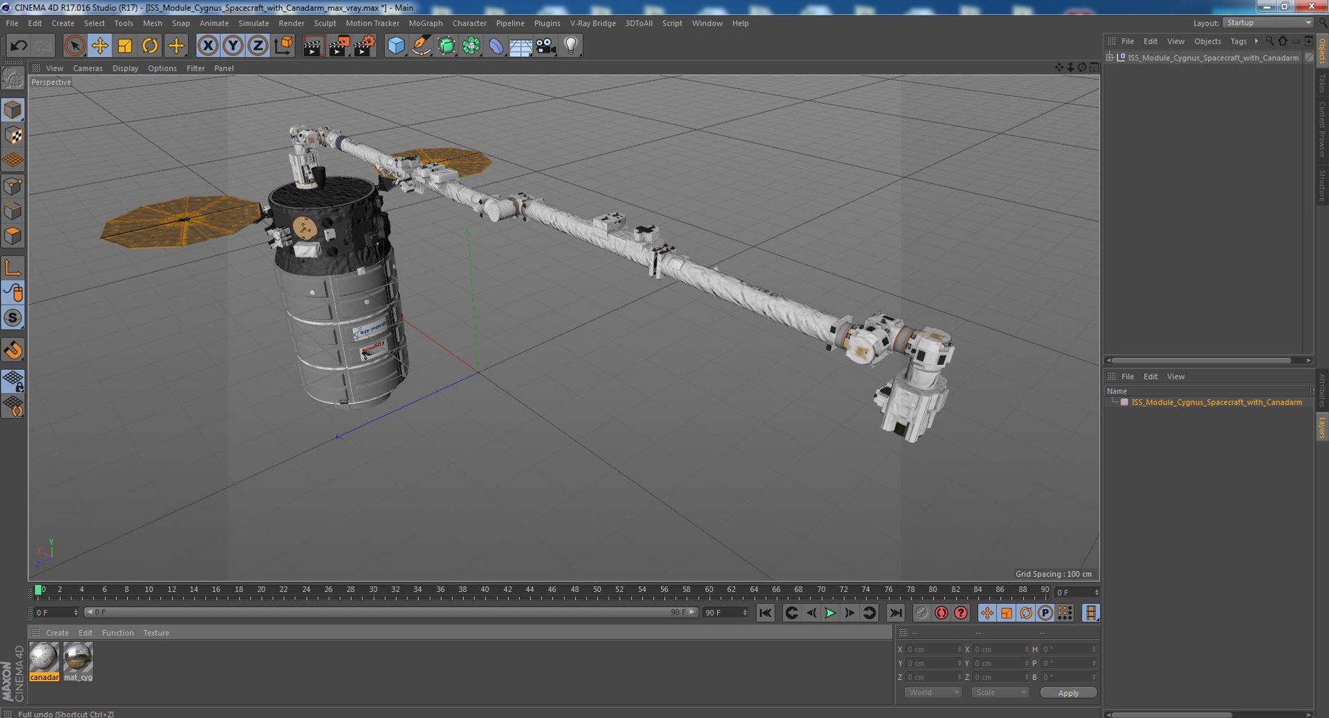 ISS Module Cygnus Spacecraft with Canadarm 3D model https://p.turbosquid.com/ts-thumb/Cl/XOZ5PK/Za/issmodulecygnusspacecraftwithcanadarm3dmodel037/jpg/1644572452/1920x1080/fit_q87/777380e9a7762aea3456308a8184d18b724d5bb4/issmodulecygnusspacecraftwithcanadarm3dmodel037.jpg