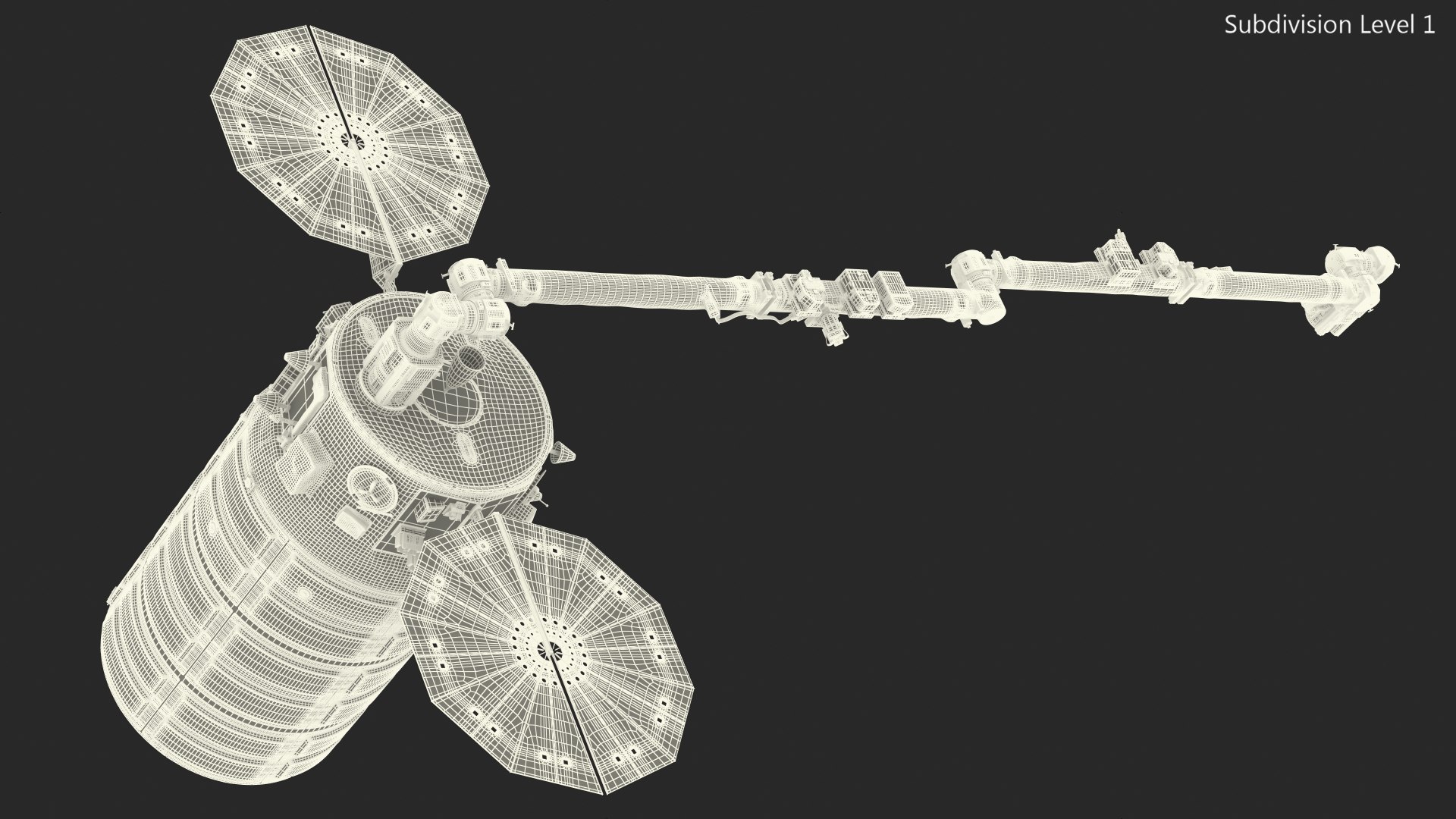 ISS Module Cygnus Spacecraft with Canadarm 3D model https://p.turbosquid.com/ts-thumb/Cl/XOZ5PK/a8/issmodulecygnusspacecraftwithcanadarm3dmodel031/jpg/1644572437/1920x1080/fit_q87/f3a0be094130097028cf3446fbaa134842718f94/issmodulecygnusspacecraftwithcanadarm3dmodel031.jpg