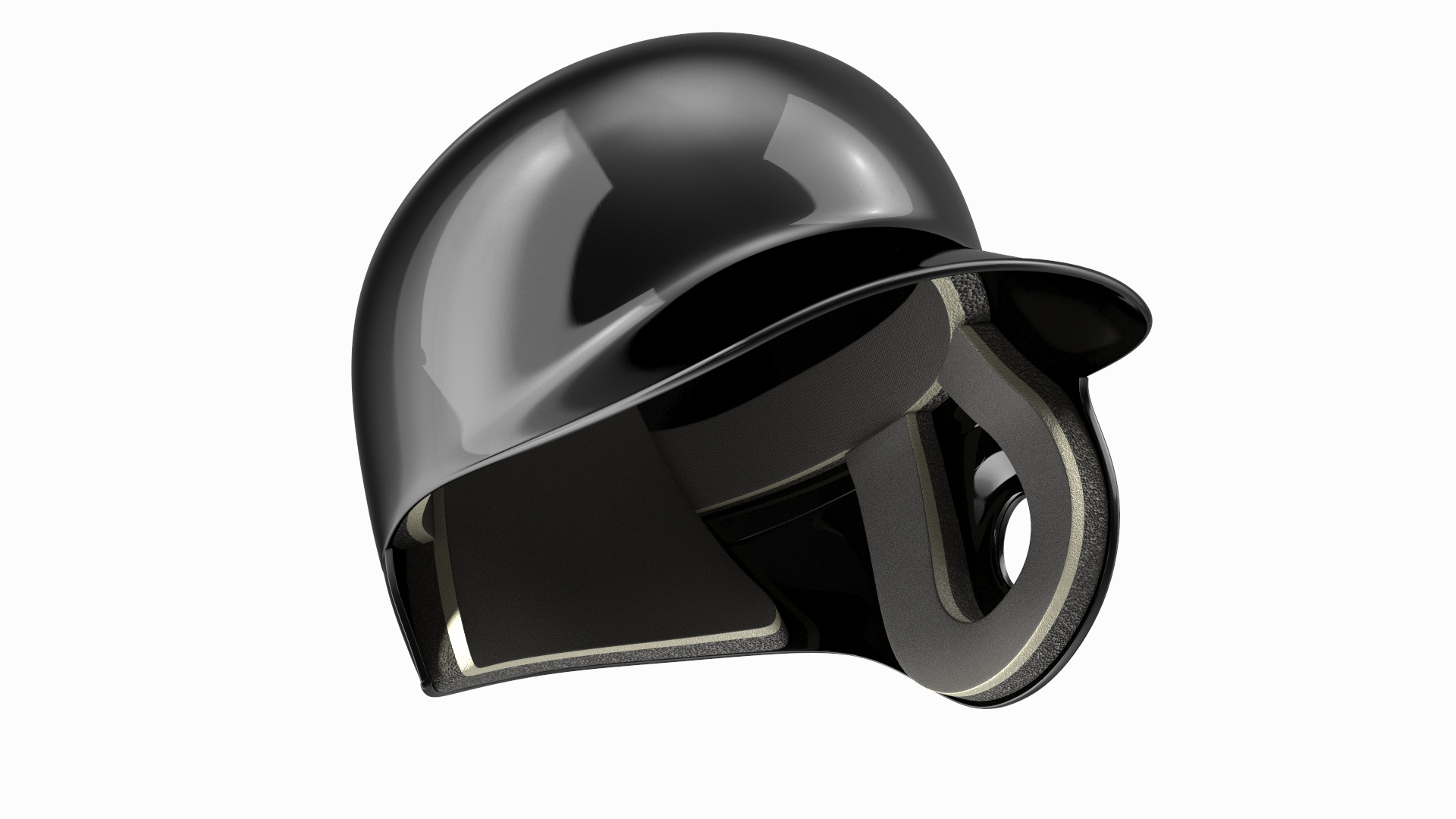Baseball Helmet Jaw Guard 3D Model TurboSquid 2171899