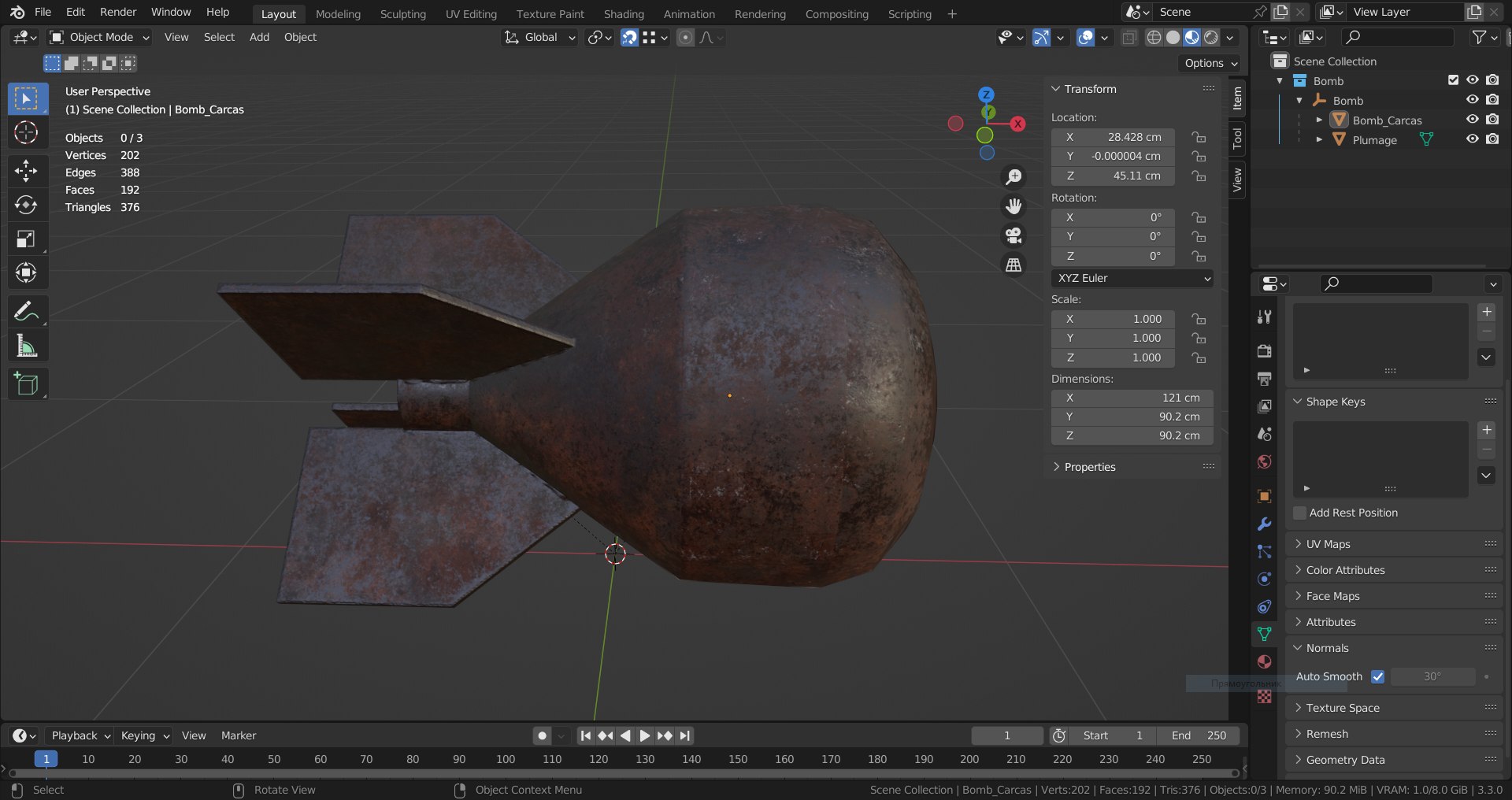 Bomb 3D Model - TurboSquid 1958591