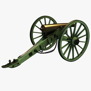 1857 12-pounder napoleon field 3D
