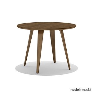 oval table cherner 3d x