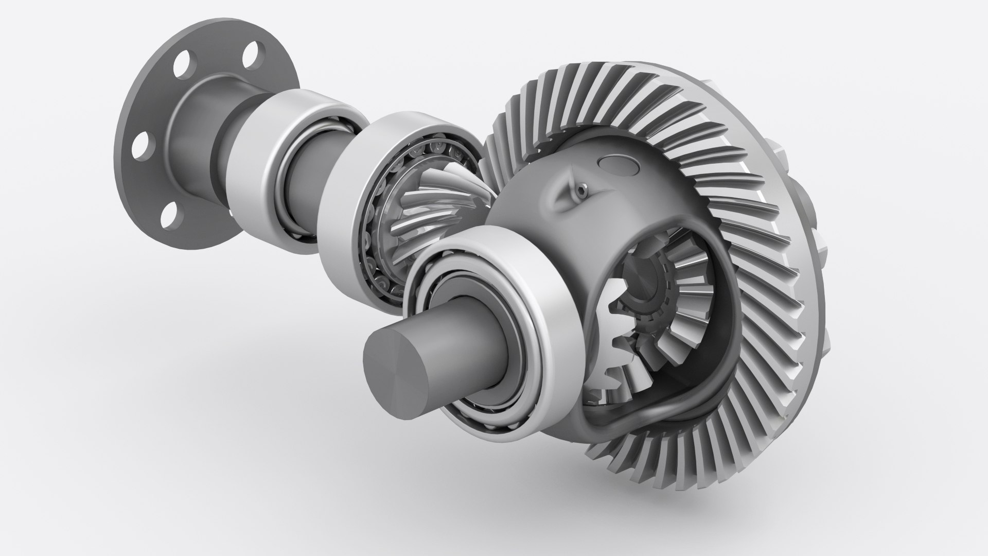 Fully Functional 3D-Printed Bevel Gear Drive Model 