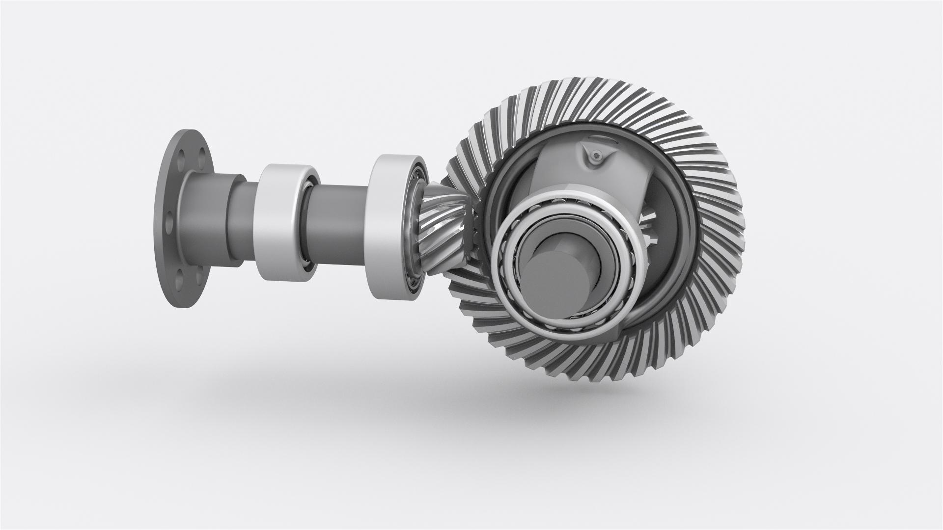 Spiral Bevel Gearbox New Edition, 3D CAD Model Library
