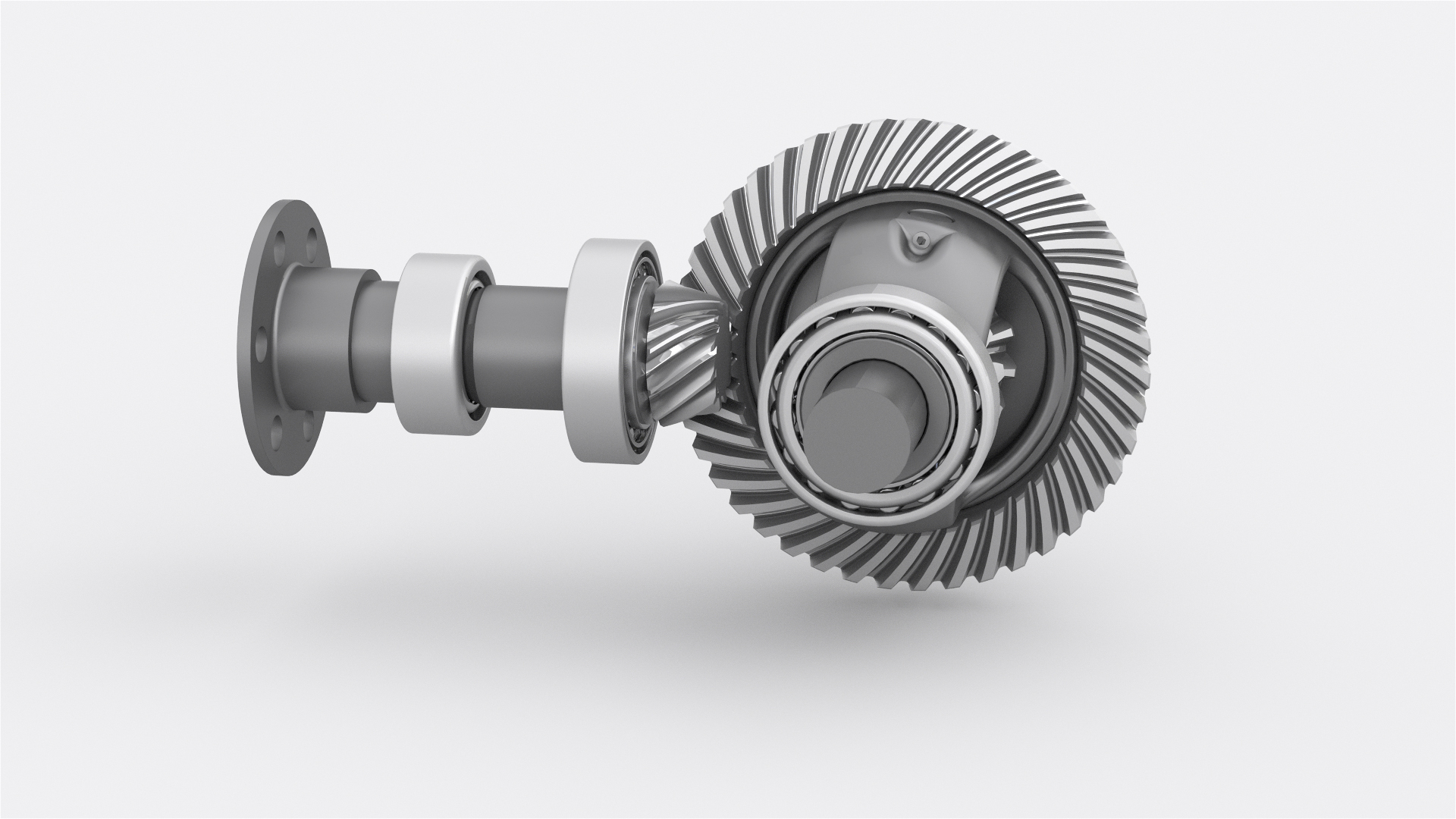 Bevel Gear & Pinion Mechanism, 3D CAD Model Library