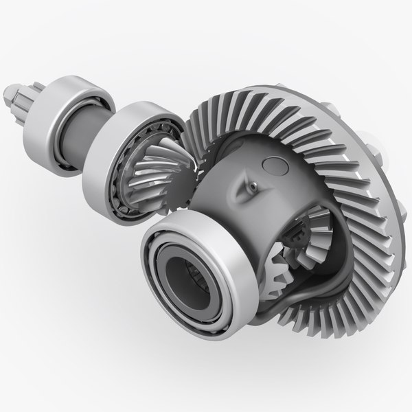 Differential with bearing and bevel gears 3D model - TurboSquid 1802558