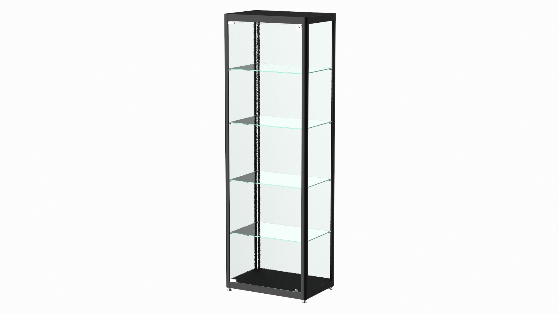3D Glass Display Case Wide Black TurboSquid 1835842