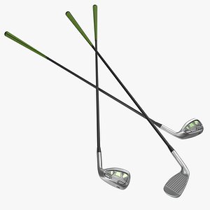 9 iron golf club 3d model