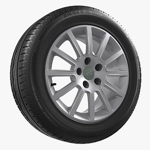 3d model audi wheel