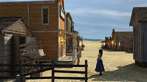 Wild West Main Street model