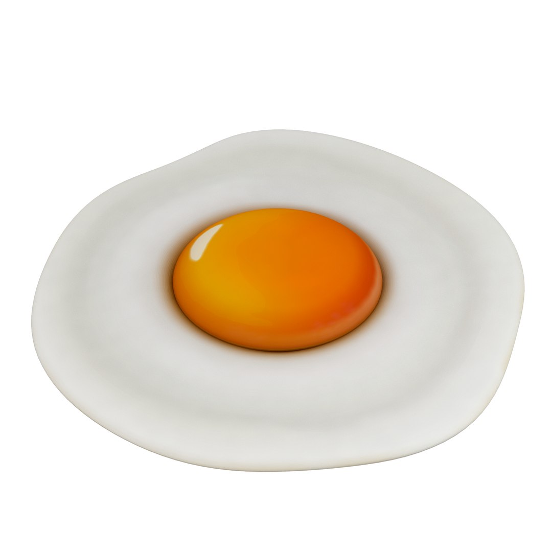 fried egg 3D model https://p.turbosquid.com/ts-thumb/Cl/u7zsMn/ROccKV6L/friedegg3/png/1576415851/1920x1080/fit_q87/df3f3f2c043d3059e4ac3621e255d1d2fe70171c/friedegg3.jpg