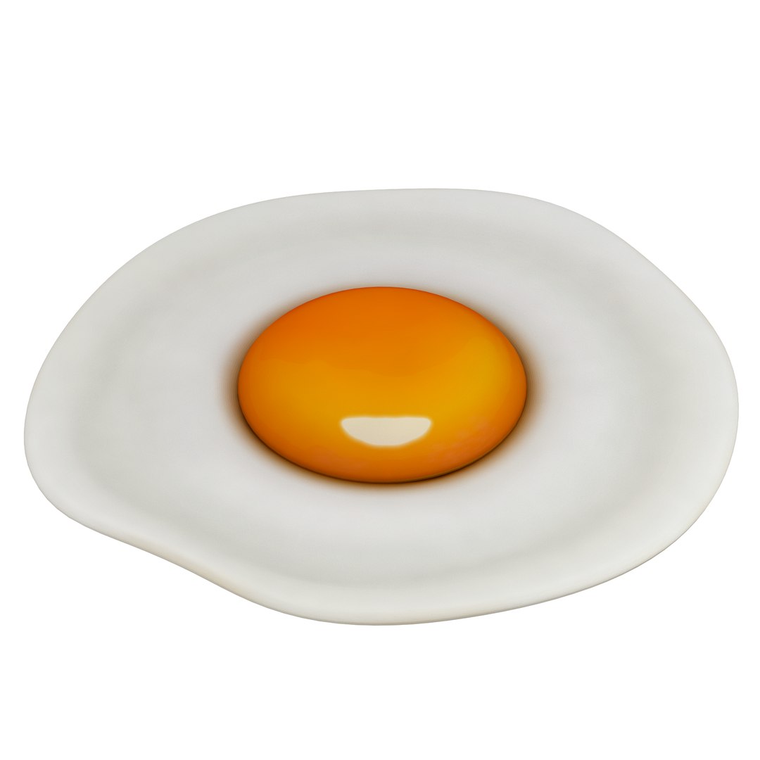 fried egg 3D model https://p.turbosquid.com/ts-thumb/Cl/u7zsMn/ujpXMXaQ/friedegg2/png/1576415011/1920x1080/fit_q87/1f8af323cda83b4be53cacb5eebeb02665ccdeb0/friedegg2.jpg