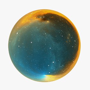3D HDRI Panoramic Sky - 360 space nebula n3553 model