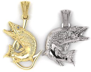 pendant pike  two options with diamond and hook