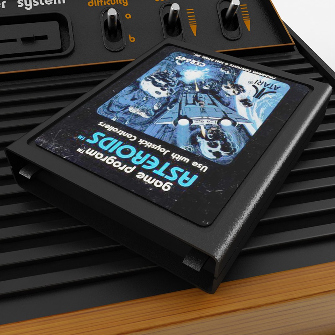 Atari Cartridge 3D Model - TurboSquid 1482773
