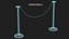 Crowd Control Stanchion with Chain