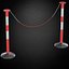 Crowd Control Stanchion with Chain