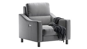 3D AUTOGRAPH Fabric Slope Battery Recliner
