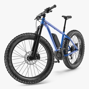 Electric Trail Bike Generic Rigged 3D Model