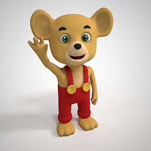 bear rigged 3D model