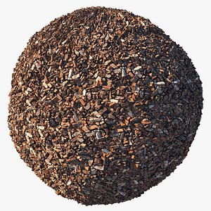 Broken bricks material 01 3D model