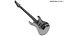 Electric Guitar Black 3D model