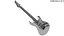 Electric Guitar Black 3D model